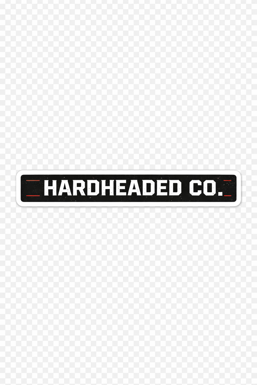 Hardheaded Co Sticker – Blue Collar Brand Decal – Hard Hat / Toolbox / Truck Vinyl